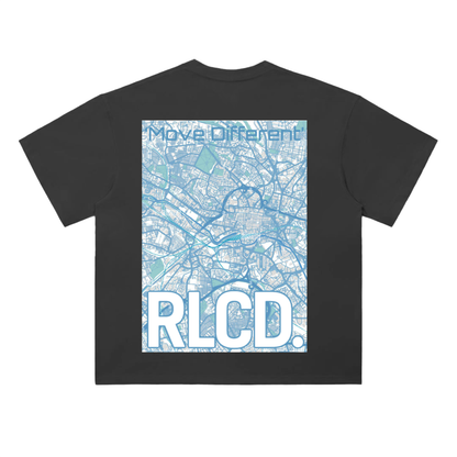 ‘Network’ Oversized Tee (Blue)