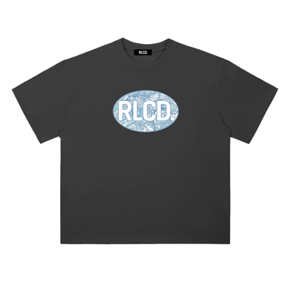 ‘Network’ Oversized Tee (Blue)