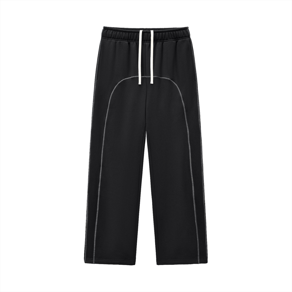 ‘Contrast’ Stitched Fleece Sweatpants