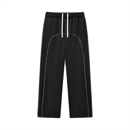 ‘Contrast’ Stitched Fleece Sweatpants