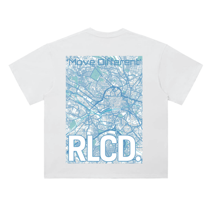 ‘Network’ Oversized Tee (Blue)