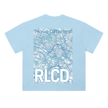 ‘Network’ Oversized Tee (Blue)